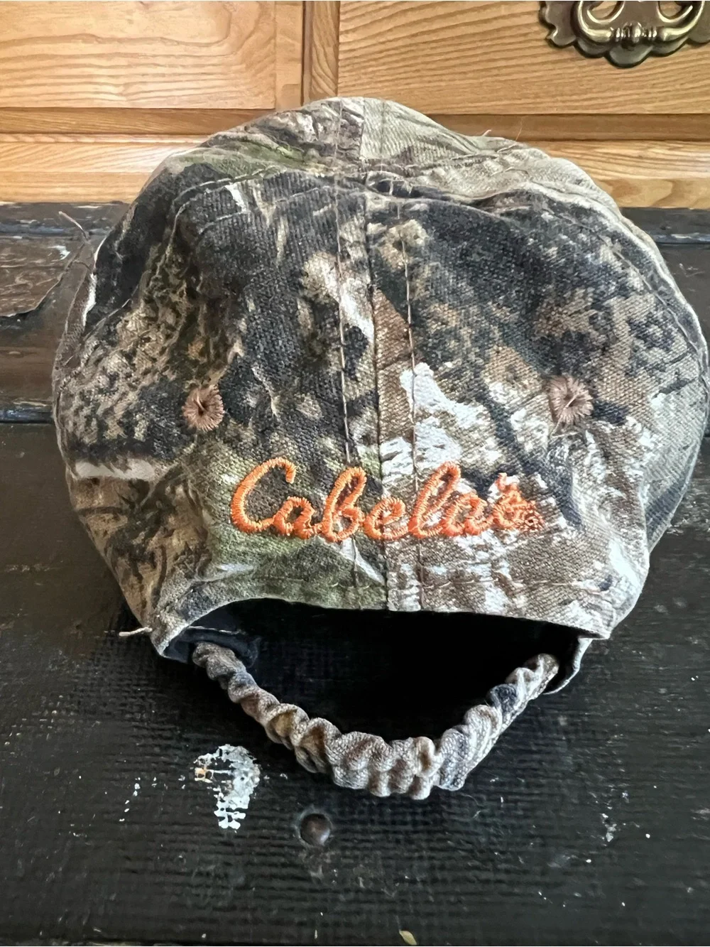 Realtree Camo Baby Baseball Hat Orange Embroidery